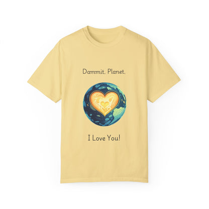 Earth Heart Environmental T-Shirt | Planet Love Statement Tee | Eco Activist Gift