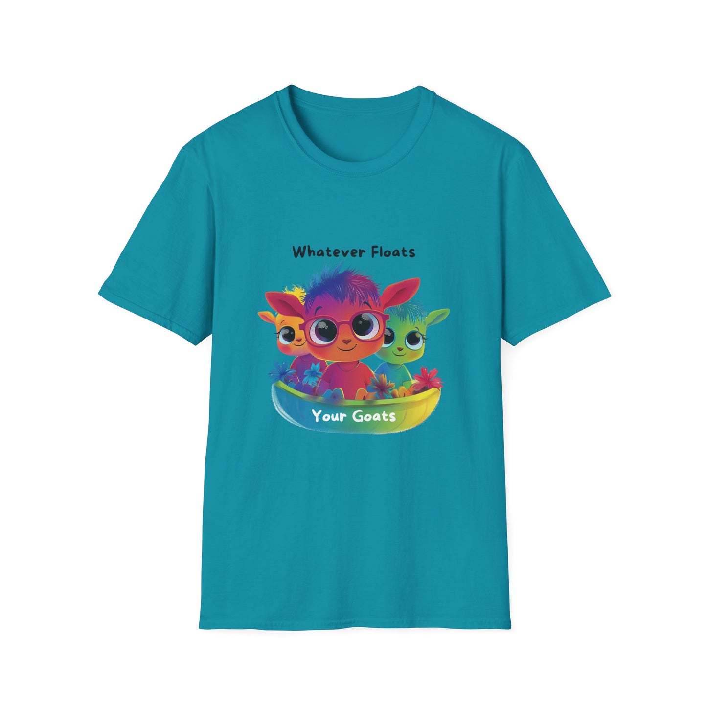 Whatever Floats Your Goats Rainbow Pride T-Shirt | Kawaii LGBTQ Tee