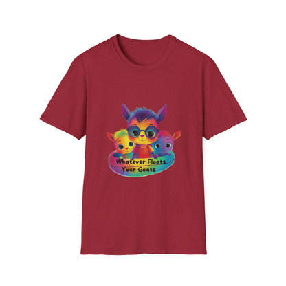 Kawaii Goats Squad Whatever Floats Your Goats T-Shirt