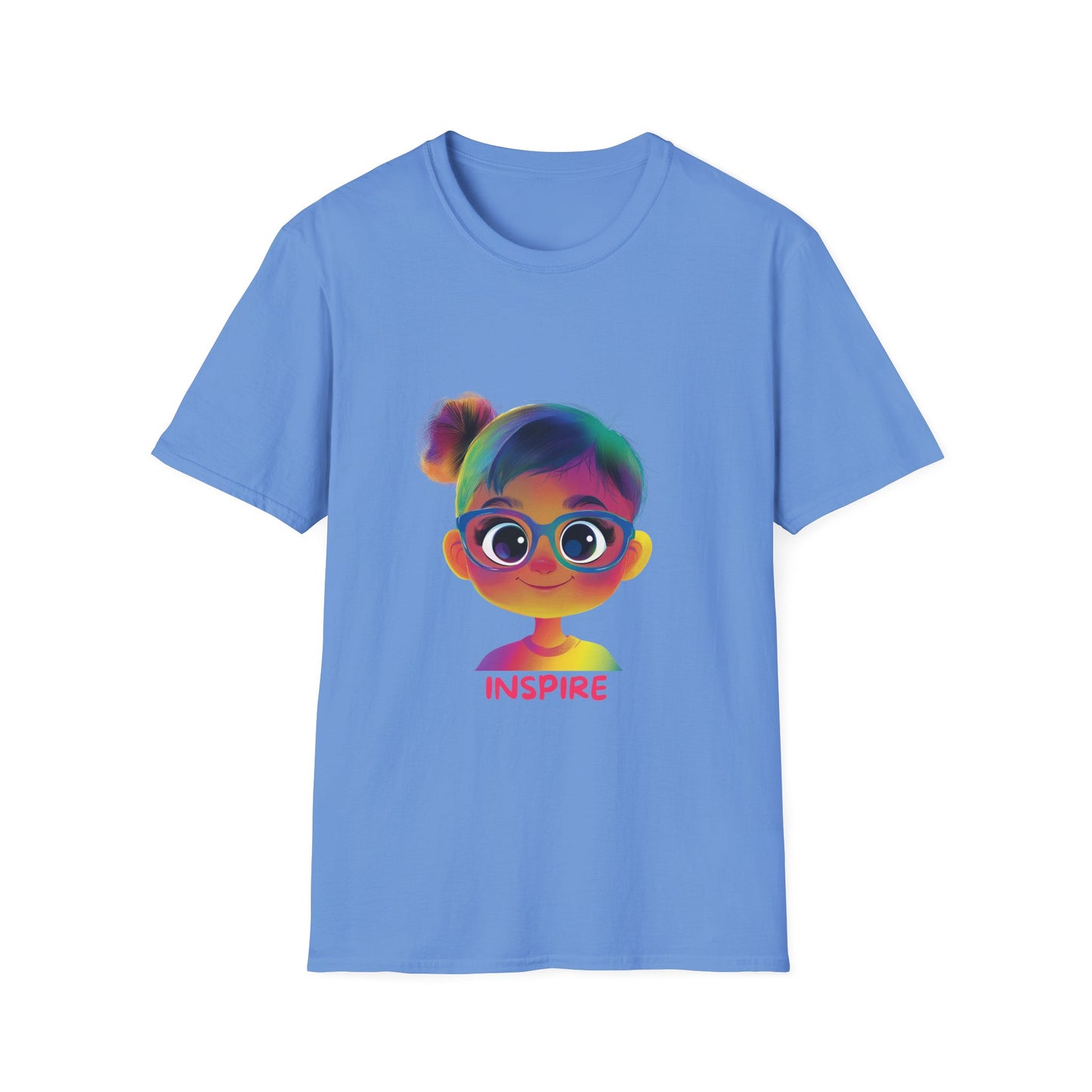 Rainbow Inspire Kids T-Shirt | Colorful Positive Message Tee