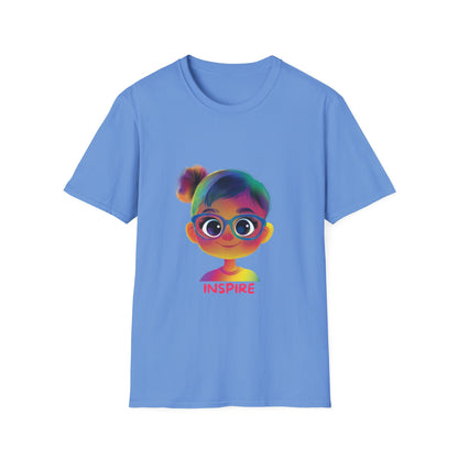 Rainbow Inspire Kids T-Shirt | Colorful Positive Message Tee