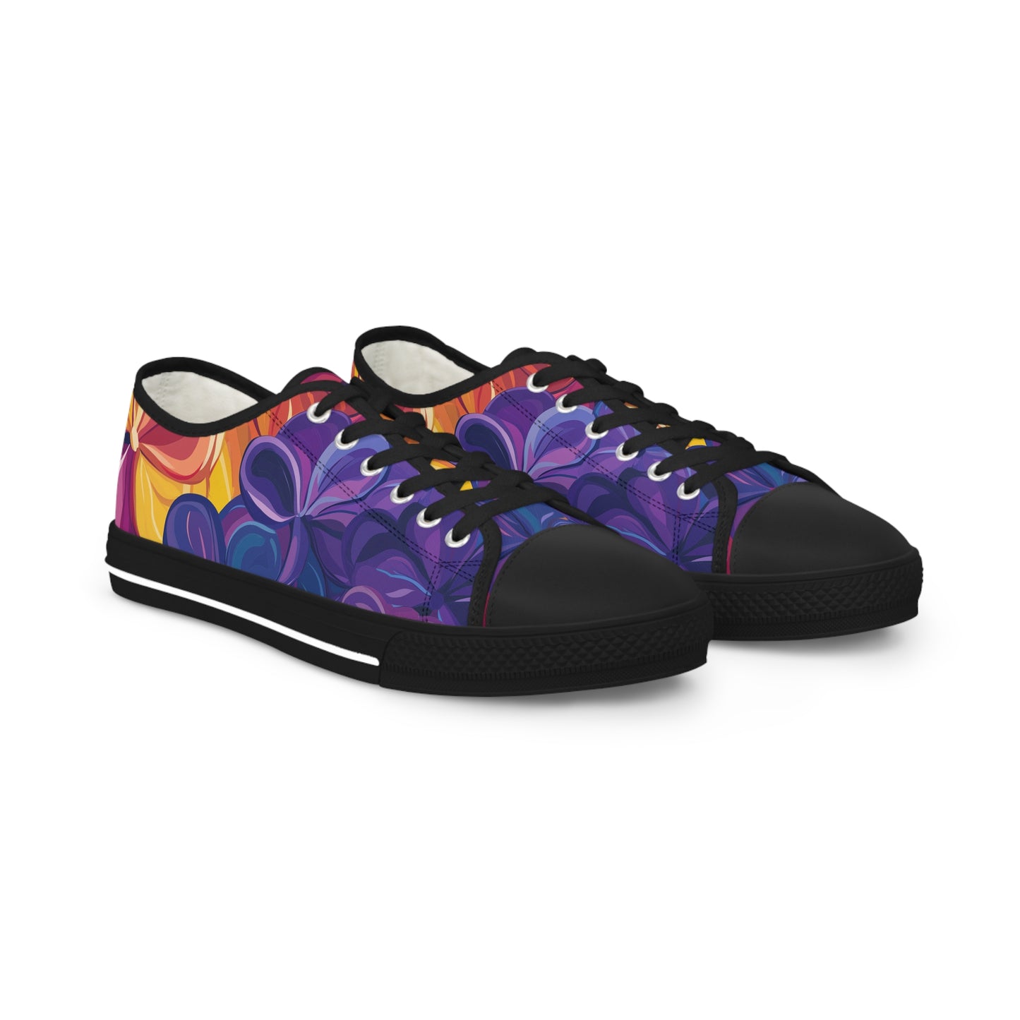 Vibrant Floral Low Top Canvas Sneakers | Spring Fling Collection
