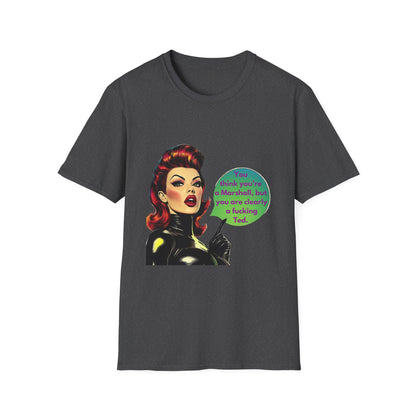 Retro Pin-Up TV Quote T-Shirt | Pink Unisex Tee
