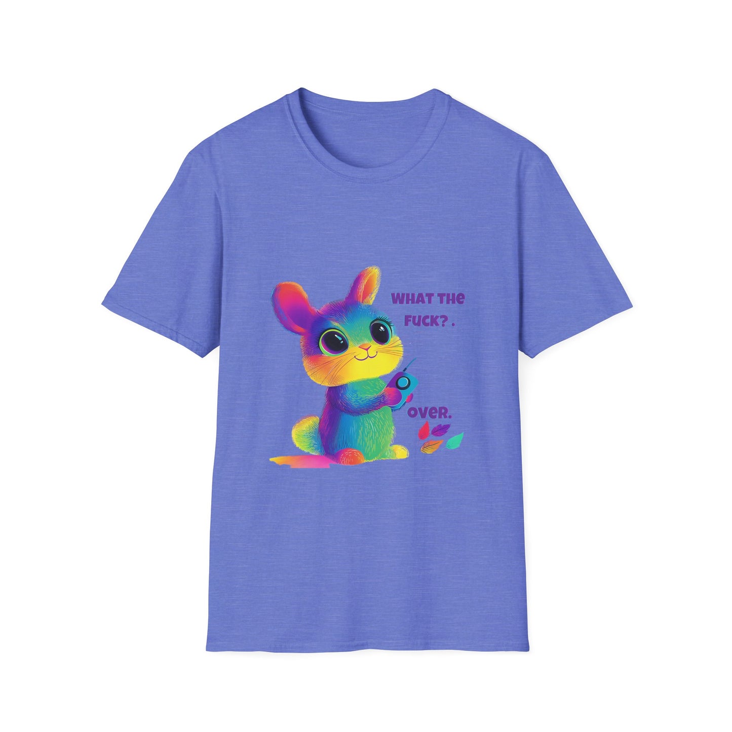 Rainbow Bunny WTF T-Shirt | Kawaii Pastel Activism Tee