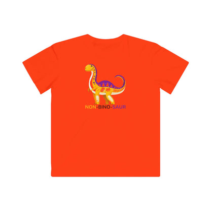 Non-Binary Dinosaur Kids T-Shirt | Gender Inclusive Cute Dino Tee