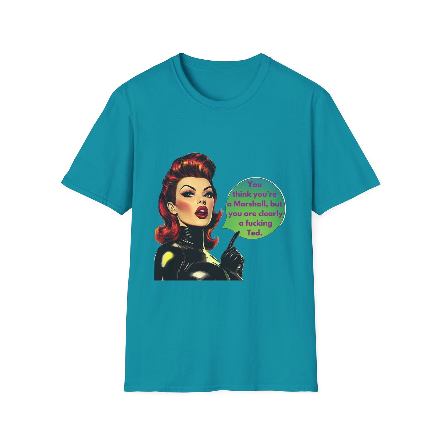 Retro Pin-Up TV Quote T-Shirt | Pink Unisex Tee