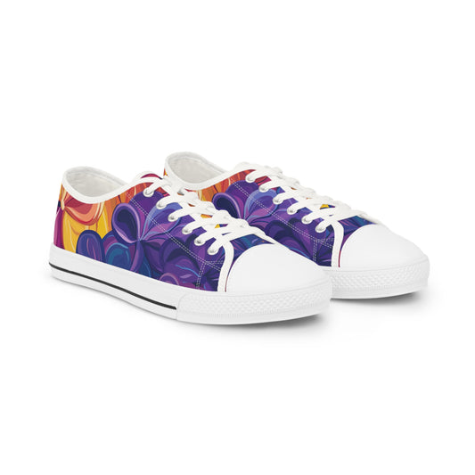 Vibrant Floral Low Top Canvas Sneakers | Spring Fling Collection